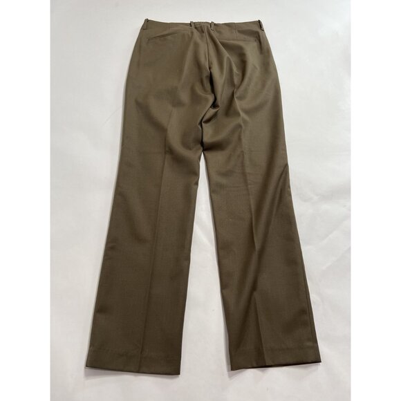 AllSaints Talia Wool Blend Trousers in Khaki Green - Picture 4 of 5